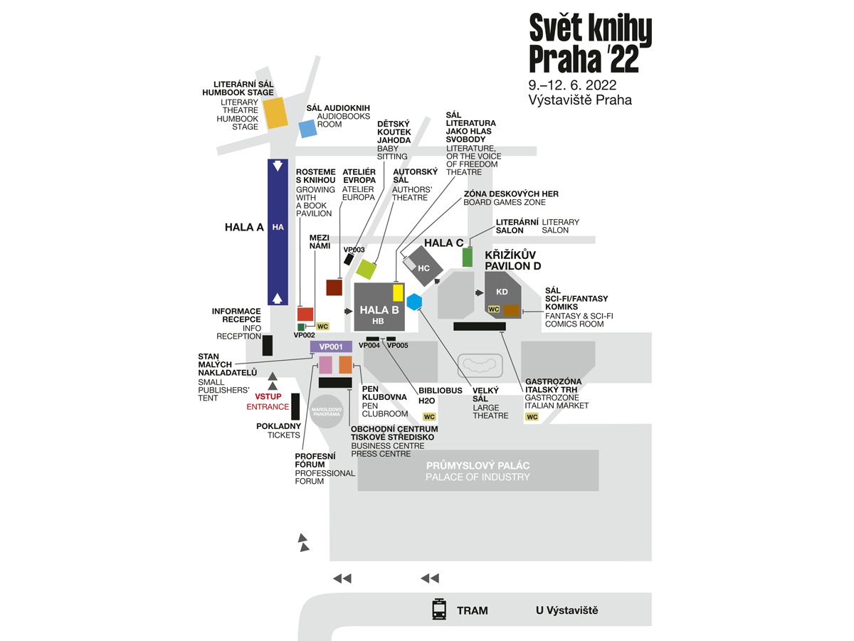 Map of the book fair exhibition ground