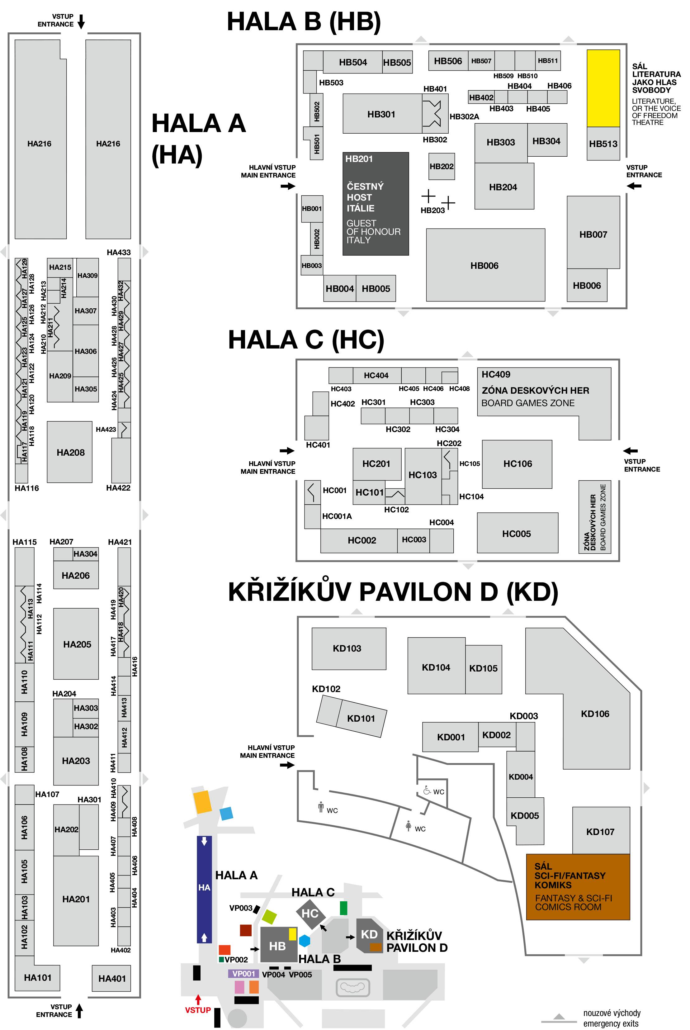 Layout of the Exhibition Stands