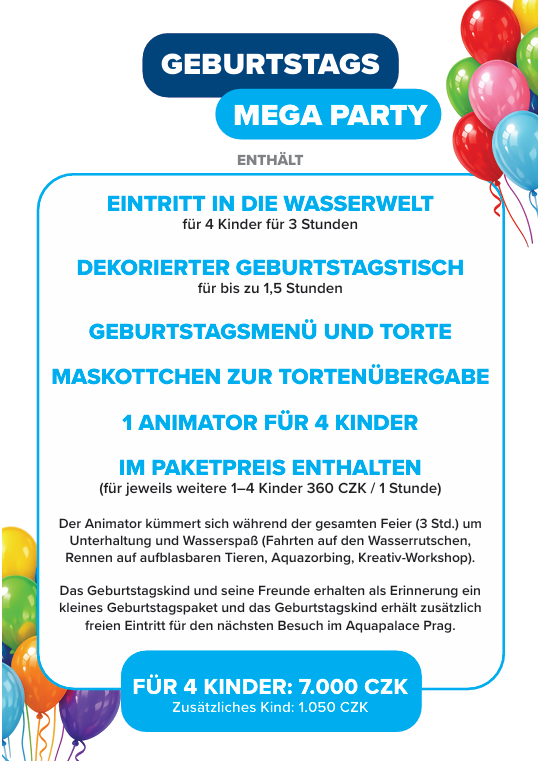 narozeniny mega party