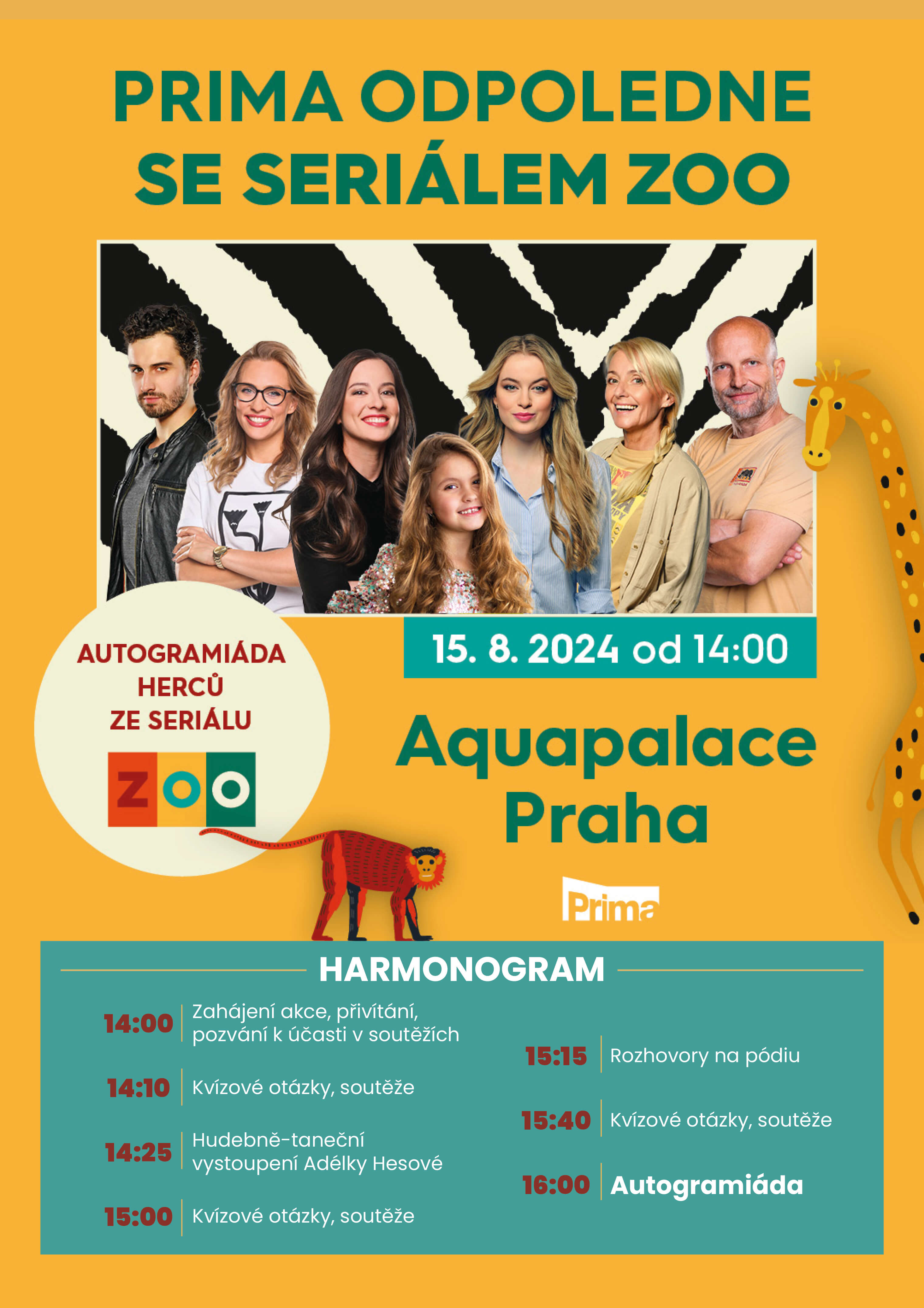 ZOO herci prima léto autogramiada