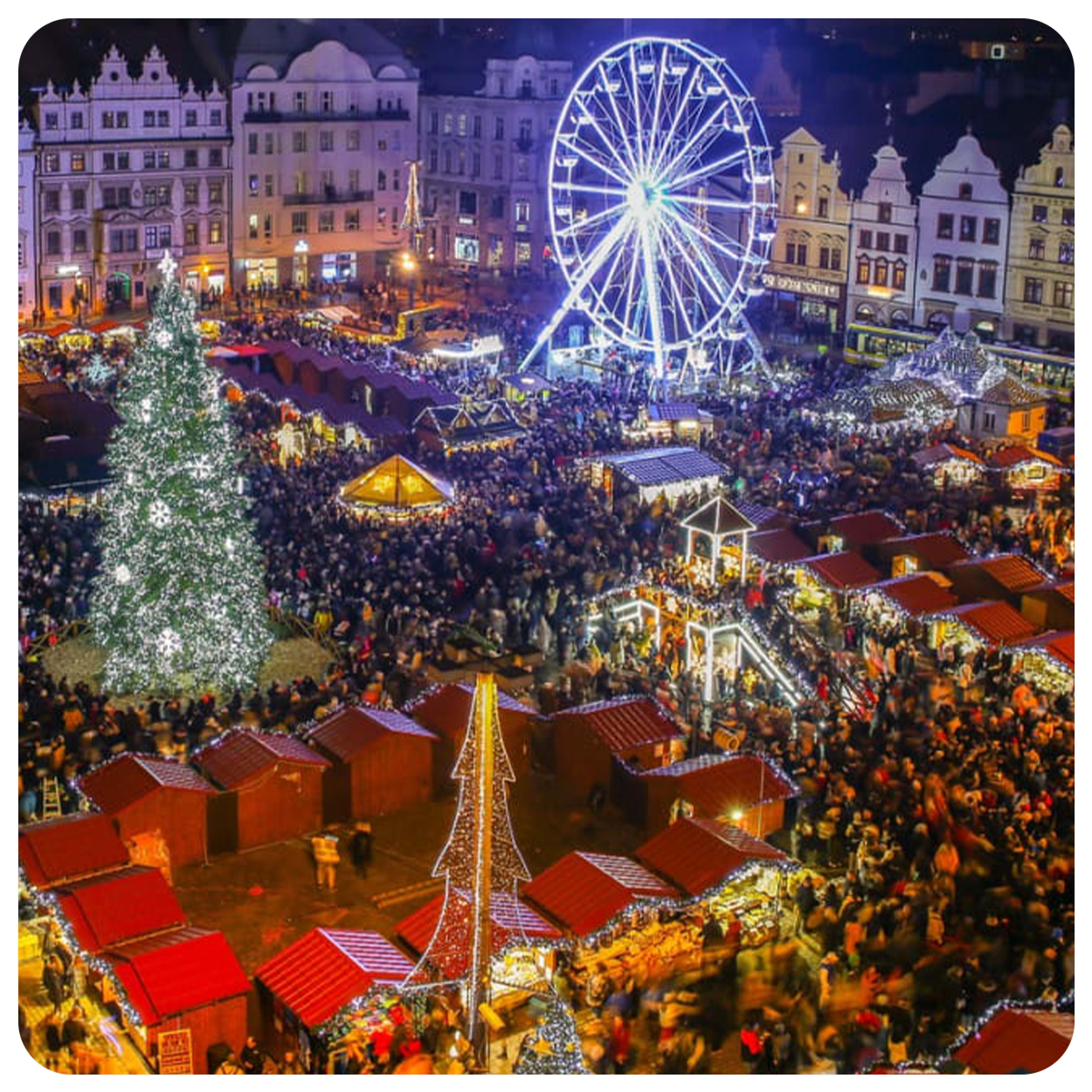 Christmas market on Old Town Square in Prague